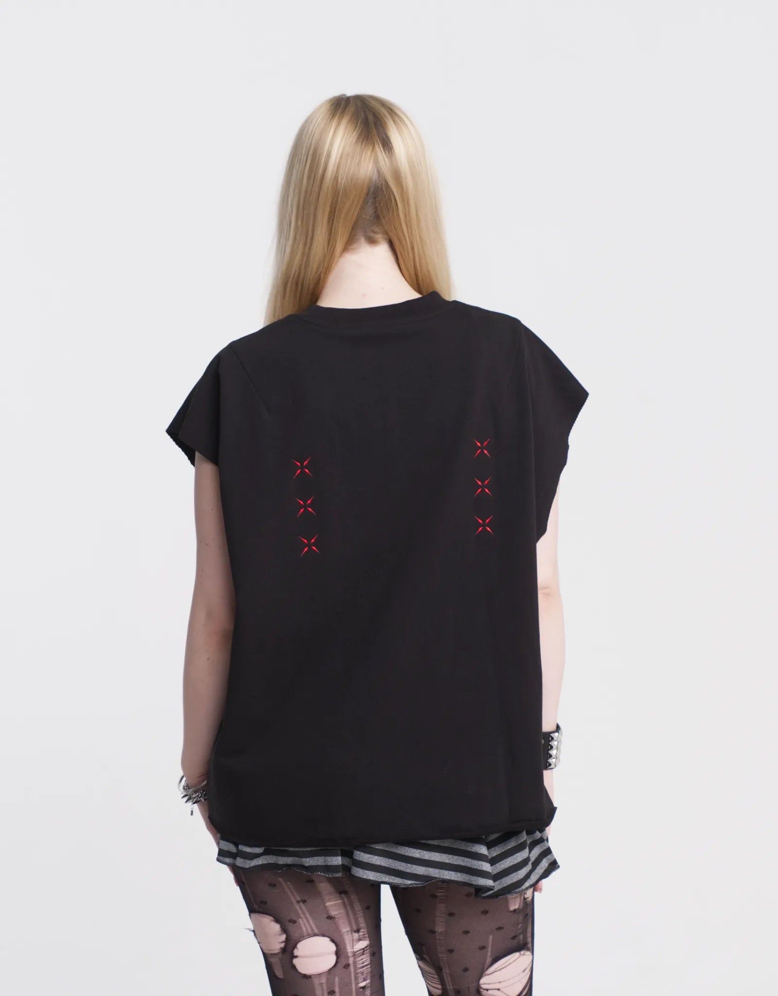 Stitches Sleeveless Tee