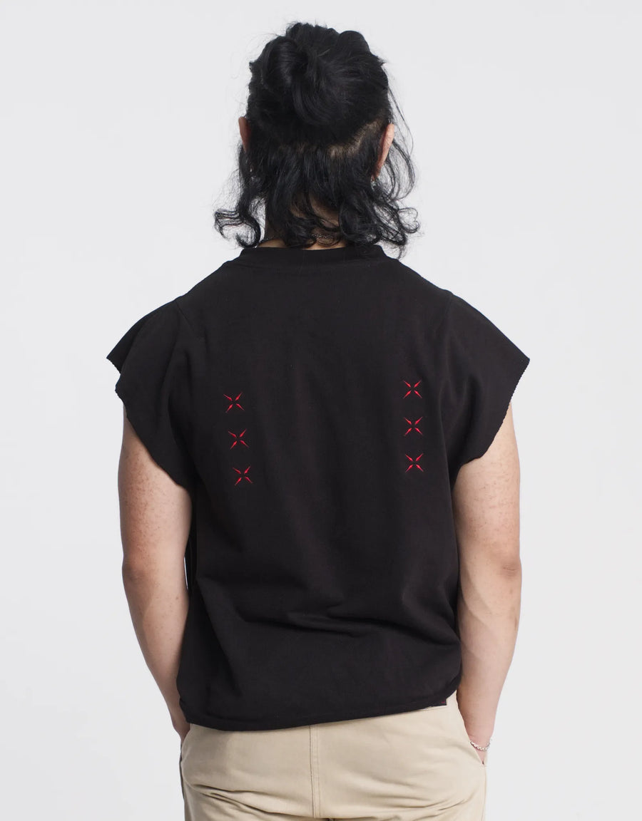 Stitches Sleeveless Tee