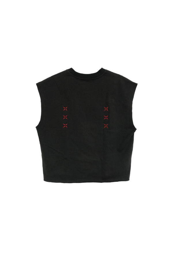 Stitches Sleeveless Tee